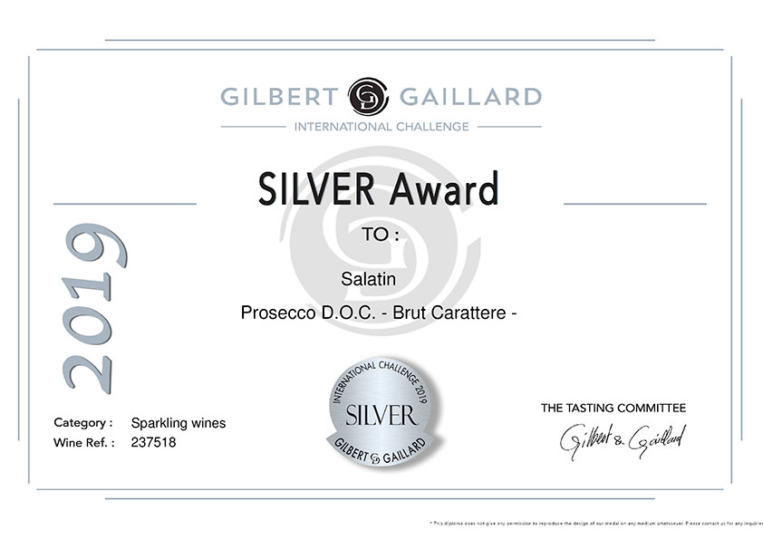 Gilbert & Gaillard 2019 -CARATTERE Prosecco DOC Organic Wine